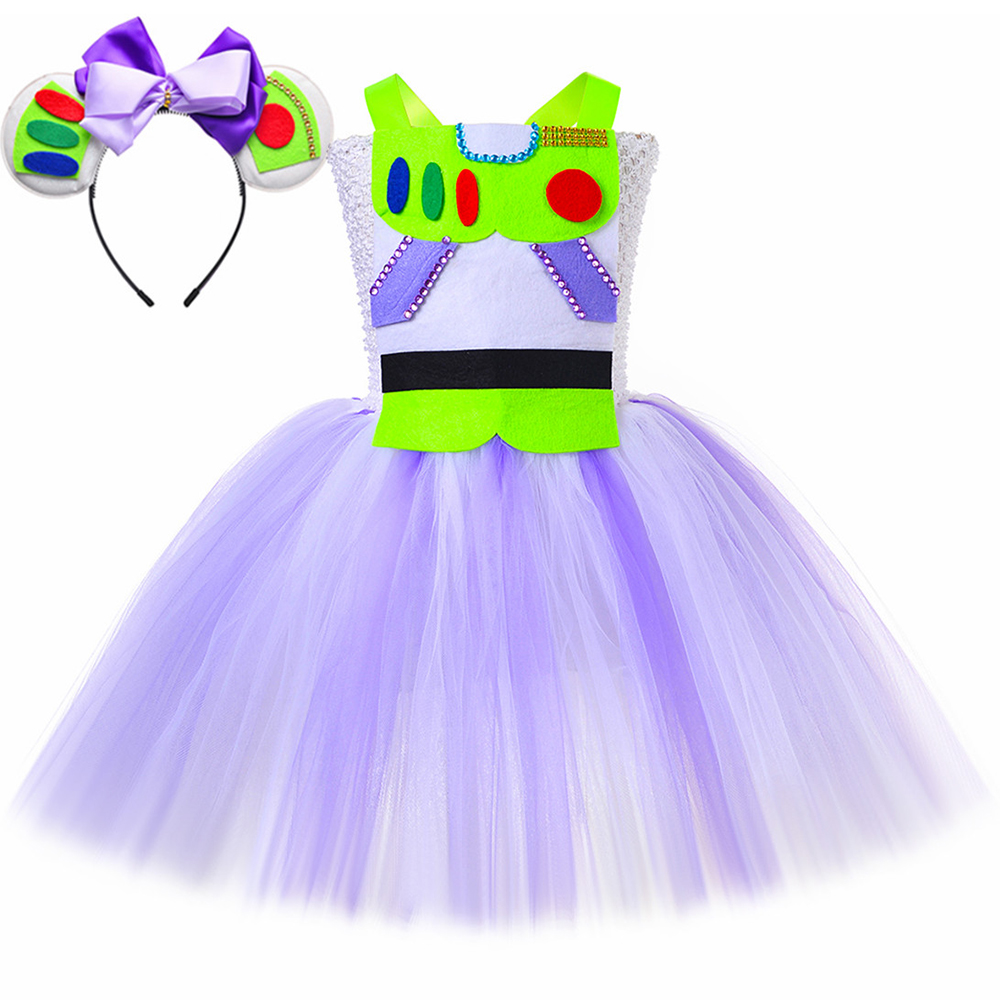 Anime Cosplay Toddler - أزياء الفتيات Buzz Lightyear للأطفال الصغار