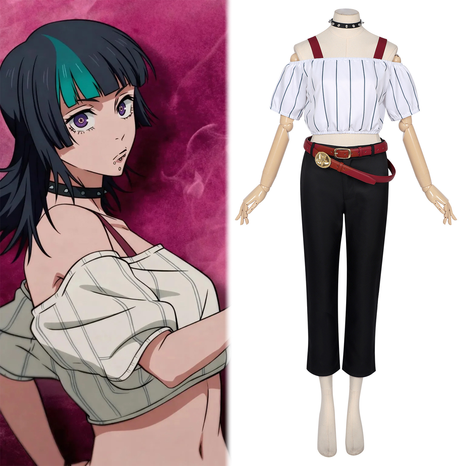 Cosplay Anime Jjk - زي تنكري نسائي للبالغين بتصميم لعبة