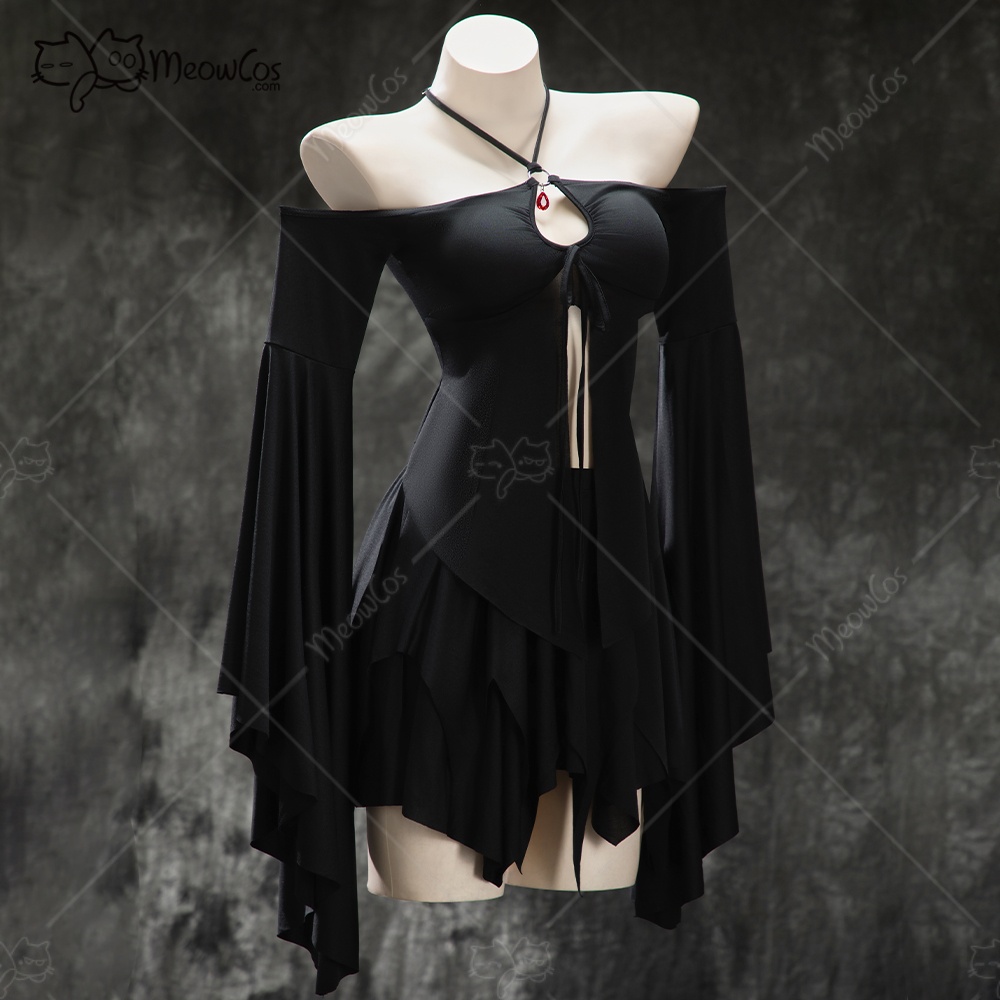 MEOWCOS المرأة القوطية الأسود  - مراجعة Anime Cosplay Com وسعره