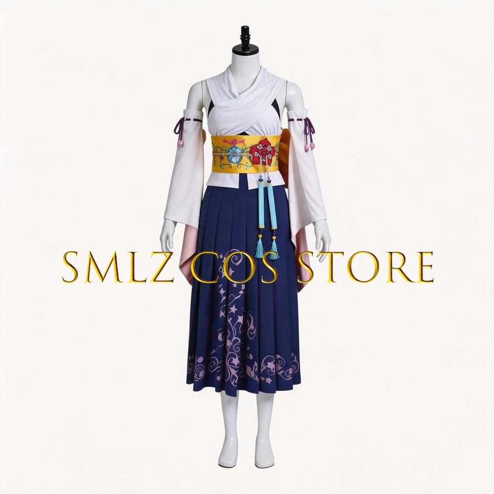 زي تنكري نسائي Smlz FFX يونا م - مراجعة Anime Cosplay Dresses وسعره